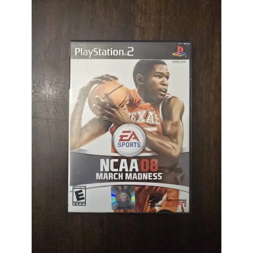 Sony PS2 Slim SCPH-77001 Console Bundle Tested Works Memory Card NCAA 08